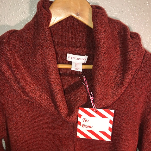 Yet Again N.W.T. Cowl Turtlenecks For Women Maroom Color,Medium Size Super Soft - Picture 5 of 8